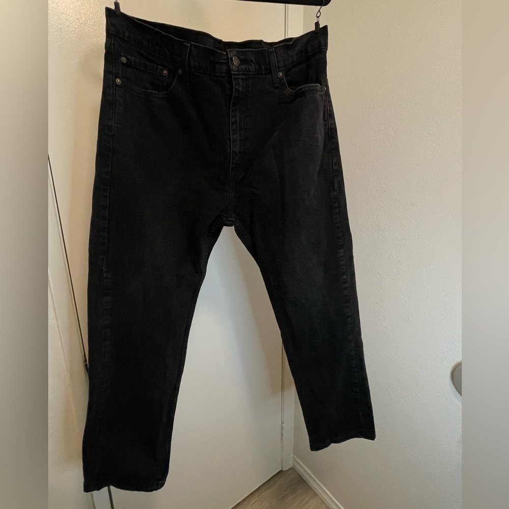 Levi's 505 black wash jeans -size W40xL30